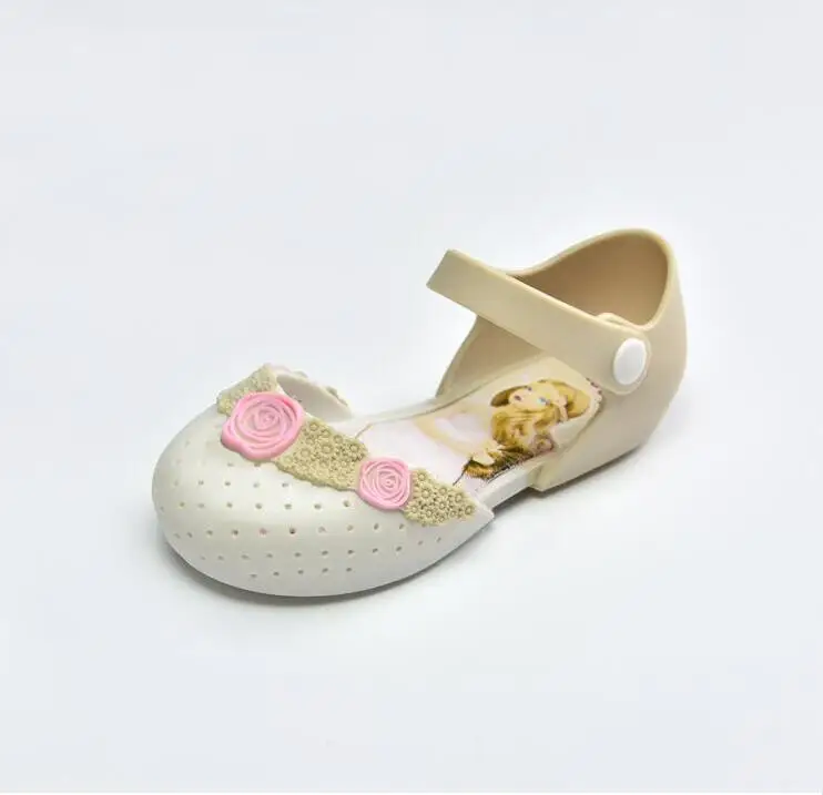 

Fashion Girls Sandals Shoes Princess Flower Jelly Shoes Children's Sandals Shoes Kids Baby Shoes