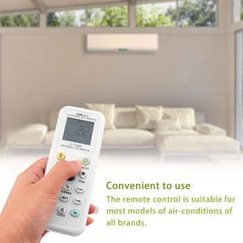 

Universal K-1028E Low Power Consumption K-1028E Air Condition Remote LCD A/C Remote Control Controller GDeals