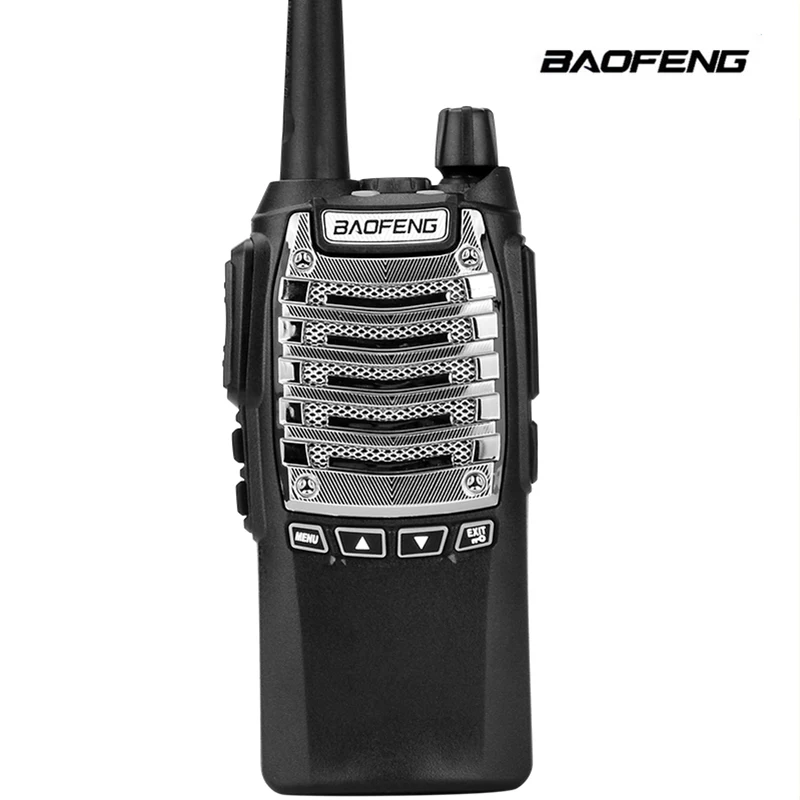 BAOFENG BF8D большой 8 Вт мощность передачи рации с кнопкой меню 400-480 МГц UHF DTMF FM Vox приемопередатчик переносной переговорный - Цвет: baofeng 8D radio