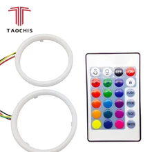 

TAOCHIS Car Styling RGB Angel eyes Remote Control 60mm 70mm 80mm 90mm 95mm 100mm Motorcycle Auto Car Head Light Retrofit Rings