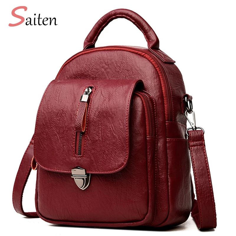 Saiten 2018 Новый женский рюкзак из искусственной кожи Повседневный школьный для