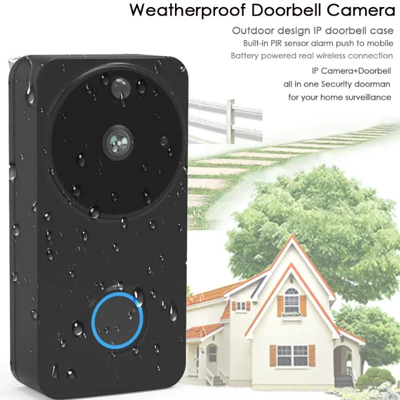 

Video Doorbell Door Intercom Waterproof Door Phone Wifi Battery Wireless Doorphone For Apartment Outdoor Doorbell Camera