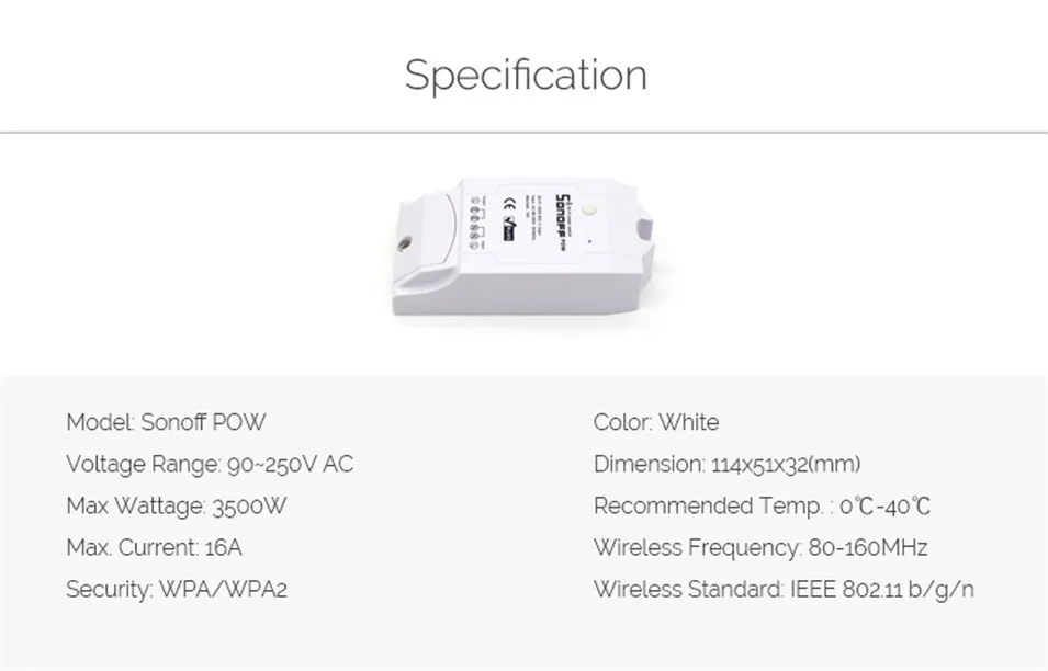 12---New Sonoff DR DIN Rail Tray Mounted Rail Case Holder Pow Wifi Switch With Power Consumption Measurement Wi-fi Power Switch 16A -