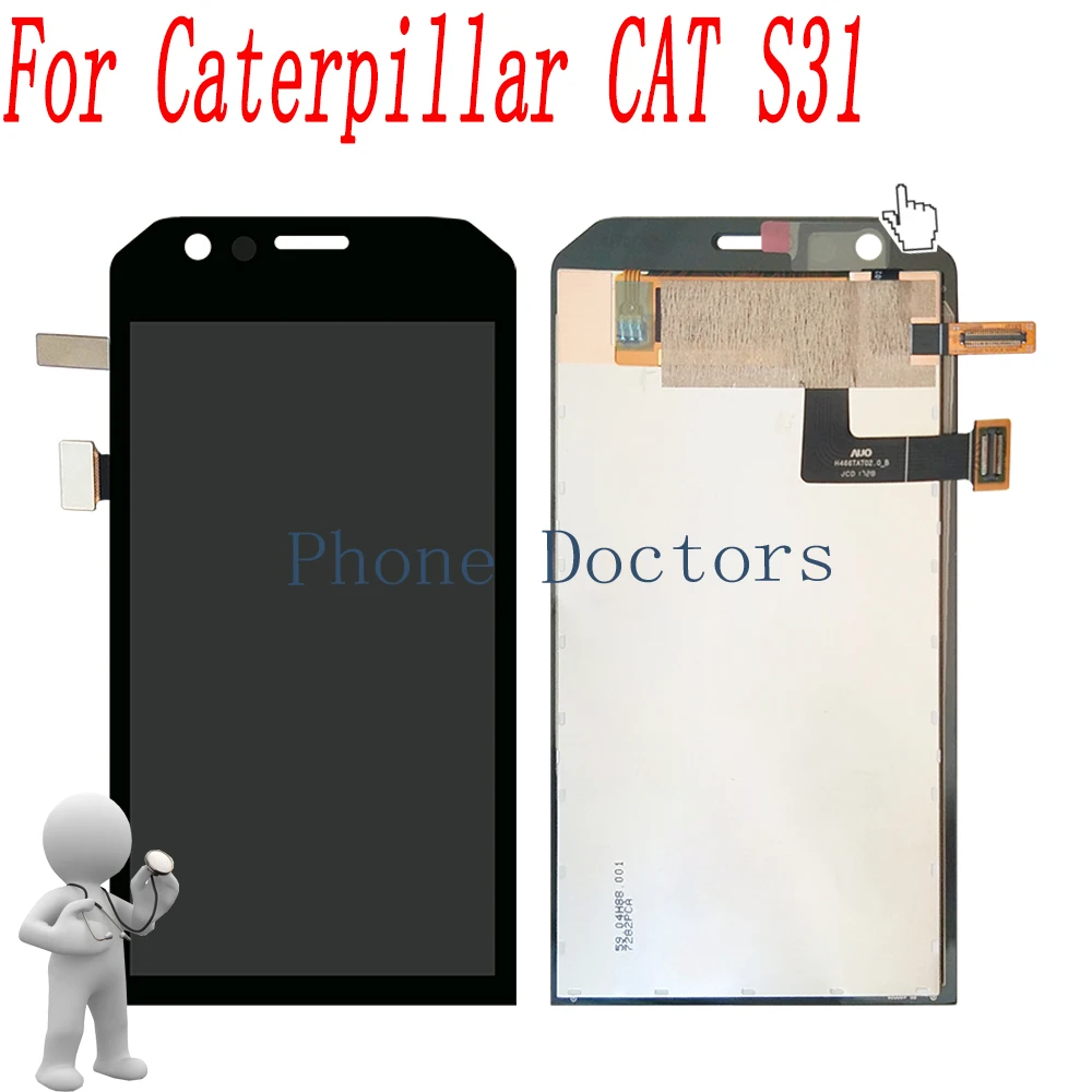 

4.7 '' Full LCD DIsplay +Touch Screen Digitizer Assembly For Caterpillar CAT S31 LTE ;Black ;New ;100% Tested