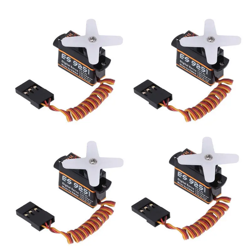 

4Pcs/Lot Emax ES9251 2.5g Digital Servo 4.5~6V for RC Helicopter Airplane Drone Parts