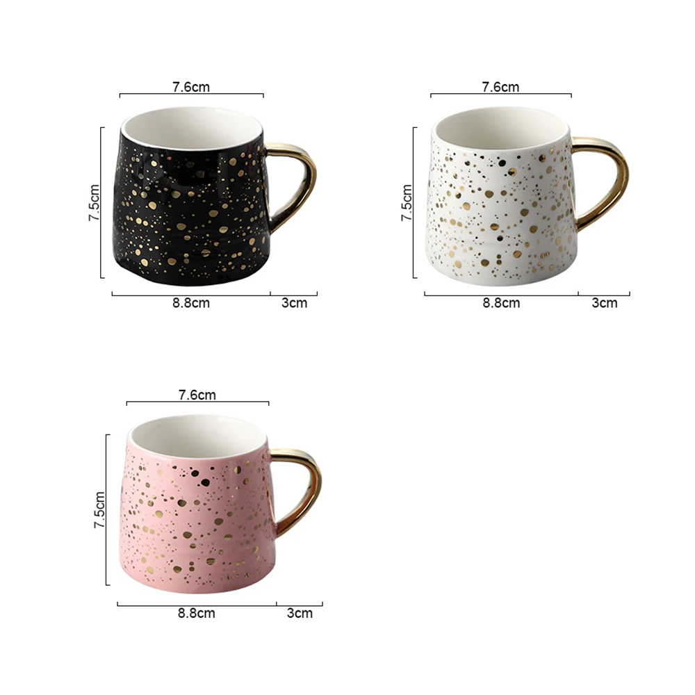 Керамическая кофейная кружка, чашка для молока, посуда для напитков, звездное небо, узор, чашка, простые и креативные кружки Akuhome