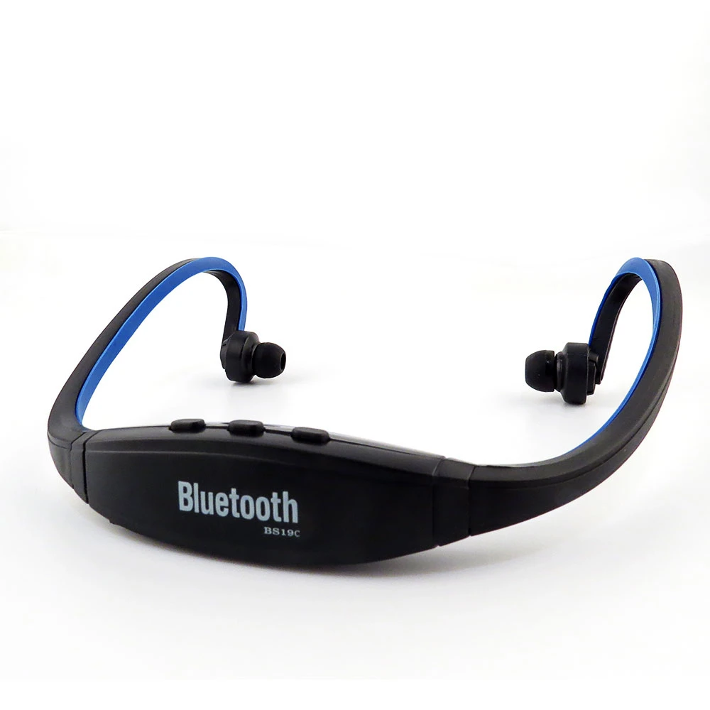 Portable Wireless Headphone Bluetooth Sport Ear Hook with Mic Support