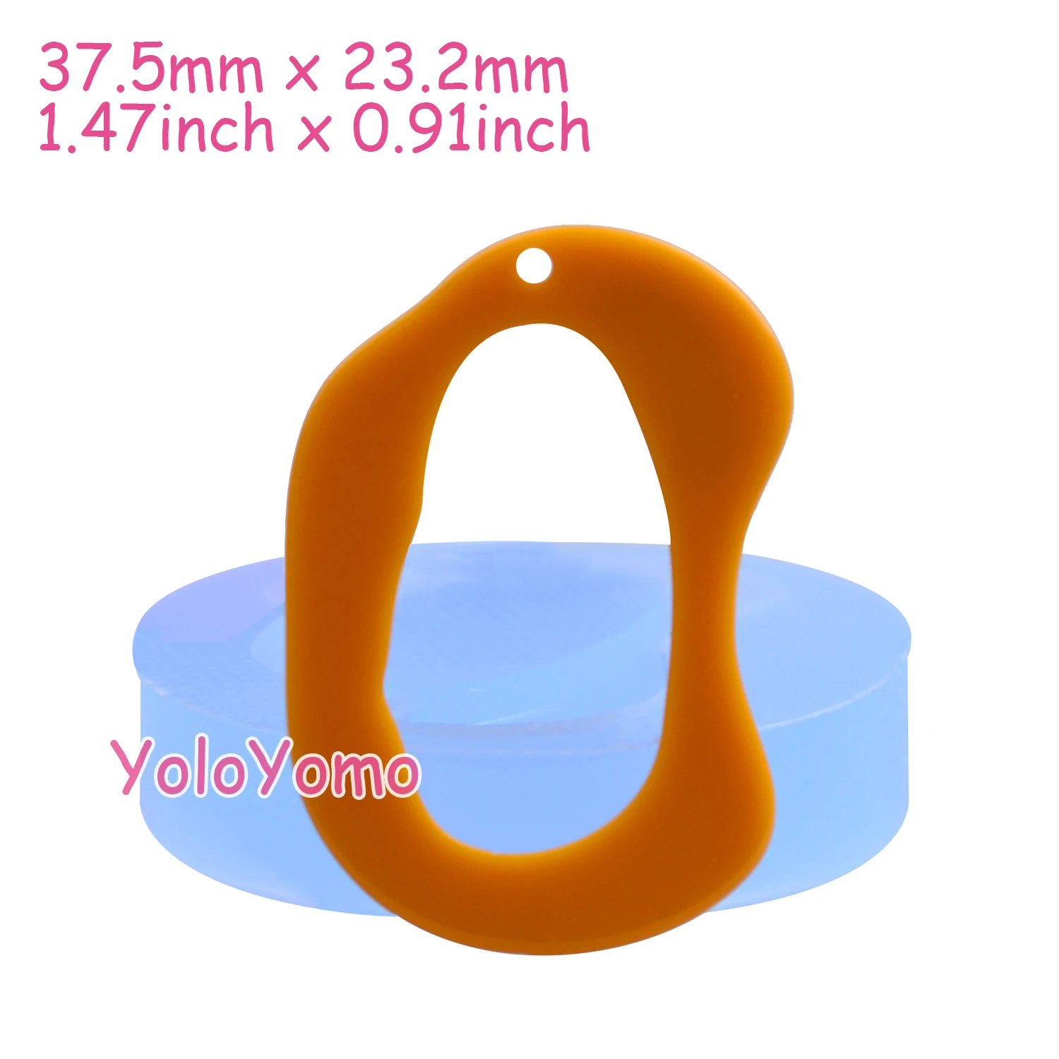 B239YL Pendant Silicone Mold for Jewelry Making Cabochon Pendant Charm Resin Key Ring Candy Chocolate Cake Decorating Tools