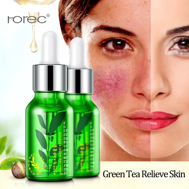 HOT Horec Green Tea Liquid Serum Anti-Wrinkle Cream Anti Aging 15ml Blemish Skin Care Collagen Essence Moisture Day Creams | Красота и