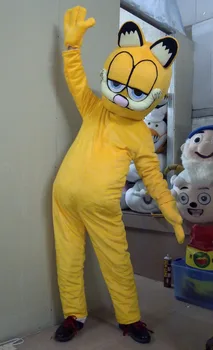 

HOT-Custom Products Plush Cartoon Character Costume mascot Garfield Halloween Outfits Free Shipping