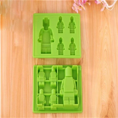 

1pcs Silicone Ice Cube Tray Mold Tools Ice Cream Molds Robot Lego DIY Silicone Ice Mould
