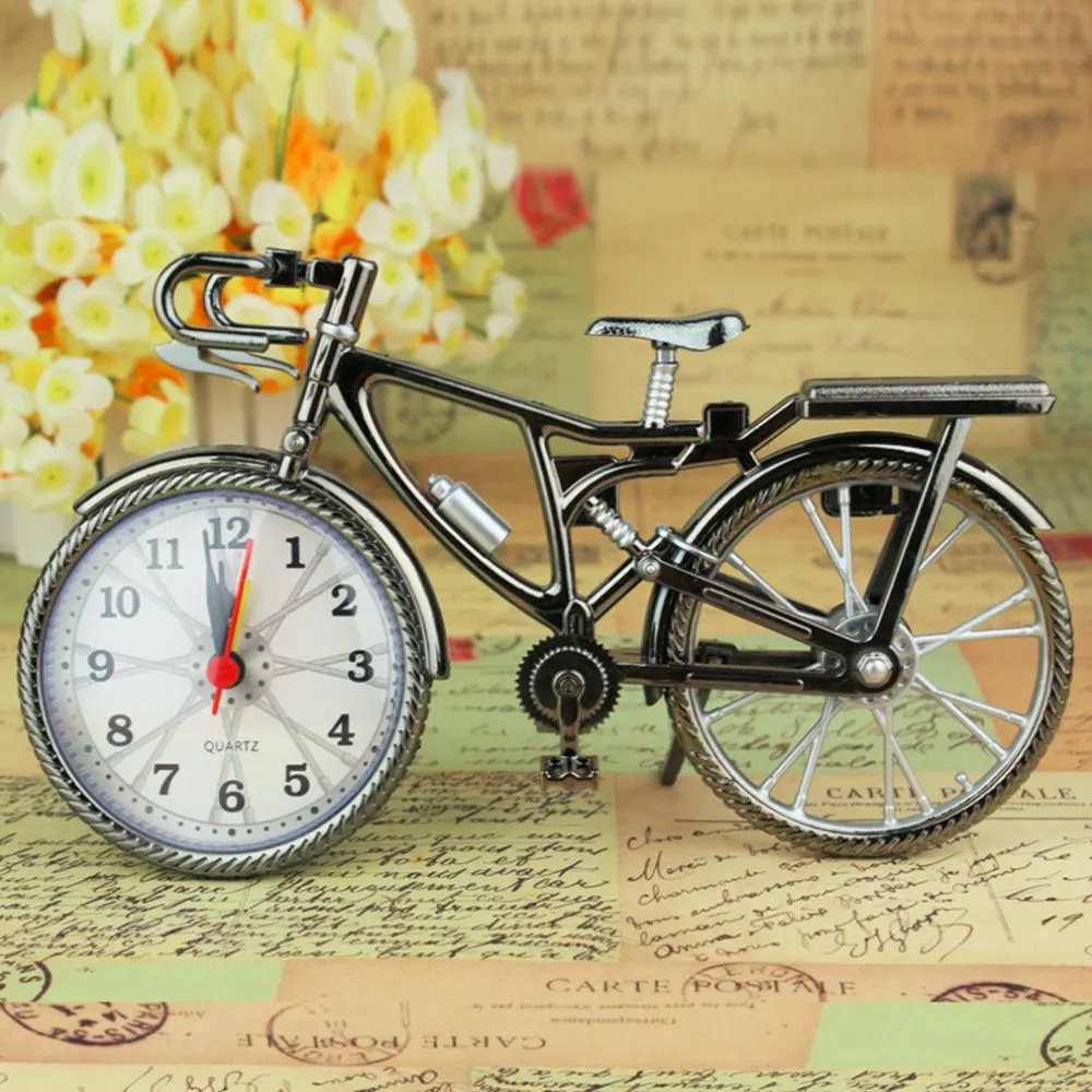 1 шт. Ретро велосипедный будильник крутой стиль часы модные персональные NZ-035 22*6*13 см Прямая поставка