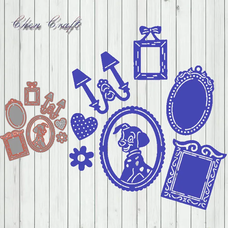 

Puppy and some small objects New Design Craft Metal Cutting Die Scrapbooking Album Paper DIY Card Craft Embossing Die Cuts