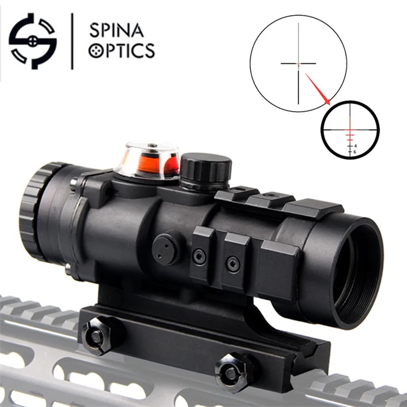 Тактический Оптический прицел SPINA OPTICS оптический с красной/зеленой призмой