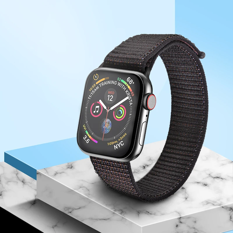 Hoco нейлоновый ремешок для Apple Watch 3/2/1 38 мм 42 спортивный сменный мягкие браслеты Iwatch