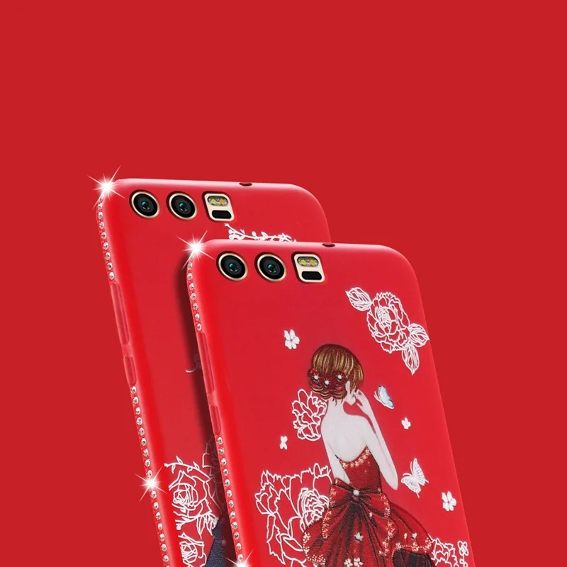 Heyjingles чехол для Huawei P10 Защитный Мягкий протектор юбка девушка Милая Блеск