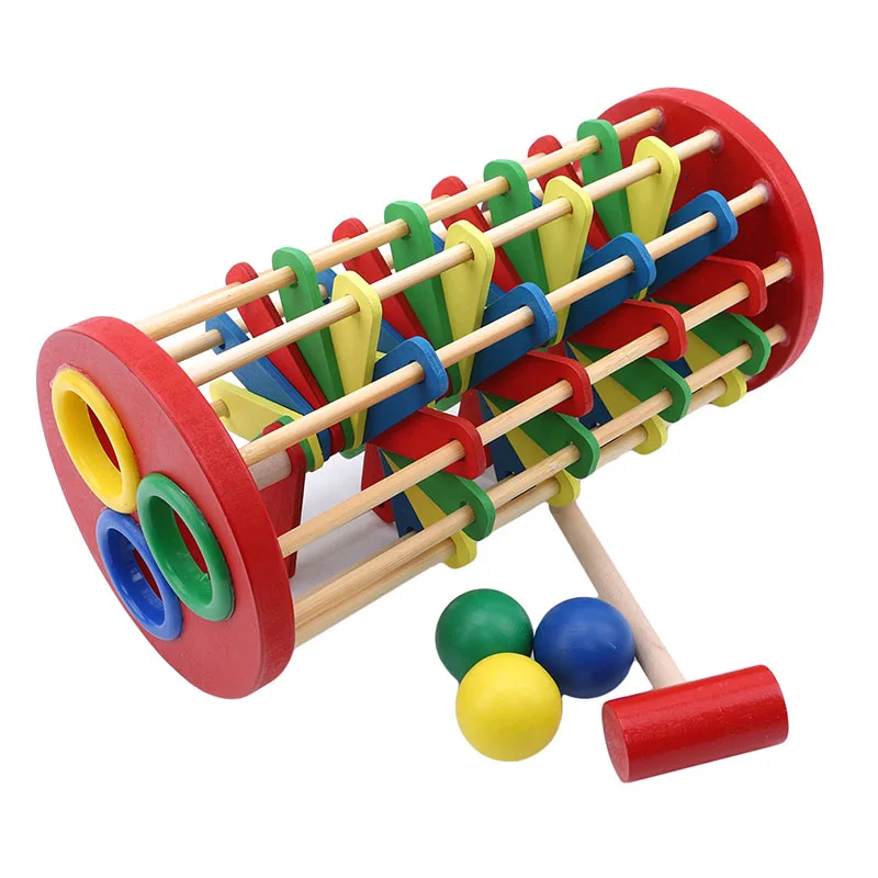 Creative Intelligence Block Shape Pound And Roll Wooden Tower With Hammer Knock The Ball Rolling Off Ladder Baby Toys Best 7 Creative Intelligence Block Shape Pound And Roll Wooden Tower With Hammer Knock The Ball Rolling Off Ladder Baby Toys Best
