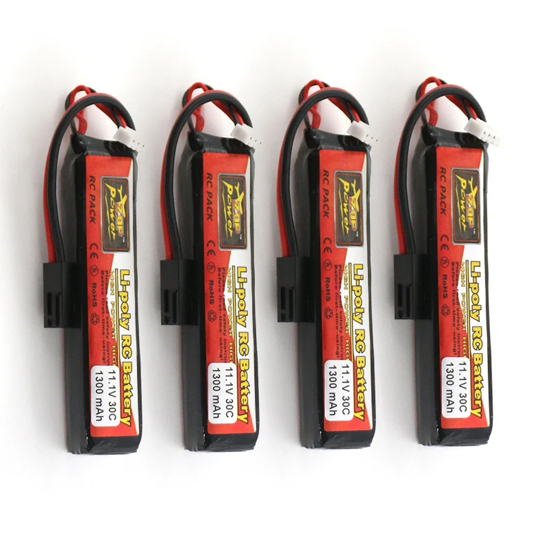 

4pcs ZOP Power 3S 11.1V 1300MAH 30C Lipo Battery For DEVO transmitter Lipo RC Battery