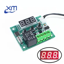 50 шт. W1209 DC 12 В температура отопления охлаждения термостат контроль Переключатель Регулятор температуры термометр w1209 светодиодный цифровой термостат 50 см