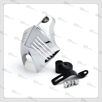 

Motorcycle Chrome Horn Cover For Softail Dyna Glide Big Twin Electra 1992-2012 02 03 04 05 06 07 08 09 10 11
