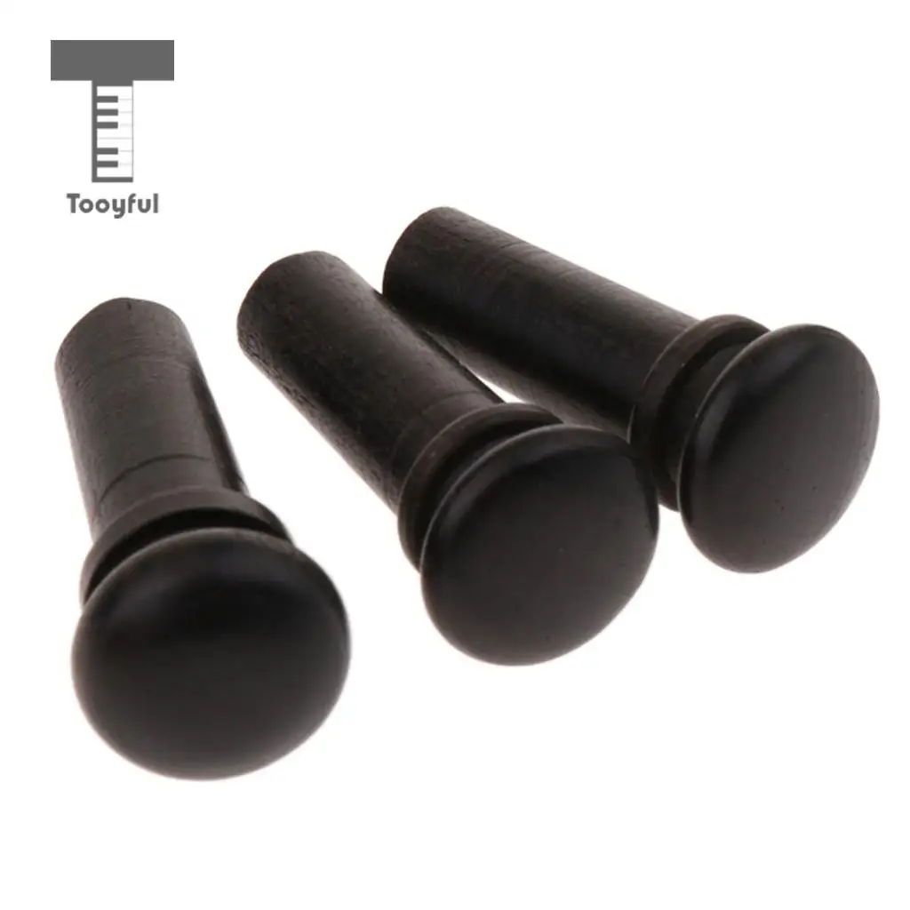 5pcs Blackwood Endpin/10pcs Square Wood Block For Violin Luthier Supply