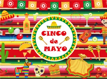 

Photographic Vinyl Backdrops For Photo Studios Fiesta Backgrounds Child Birthday Party Digital-Printed