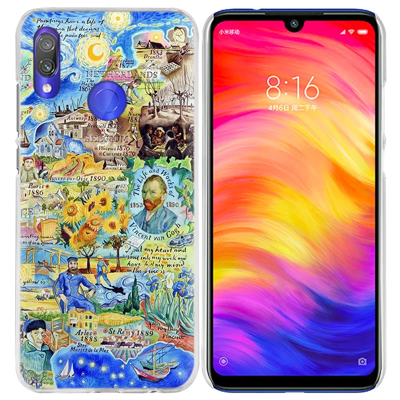 Чехол Ван Гога с ромашками для Xiao mi Red mi Go Note 7 6 6A Pro S2 5 5A 4X mi A1 A2 9 mi x 3 5G 8 lite Play F1 жесткий чехол для телефона из ПК