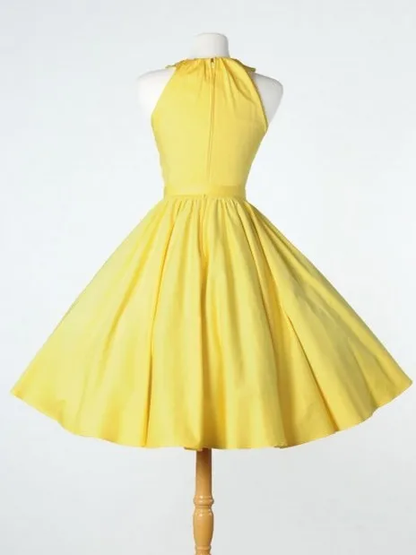 yellow vintage dresses
