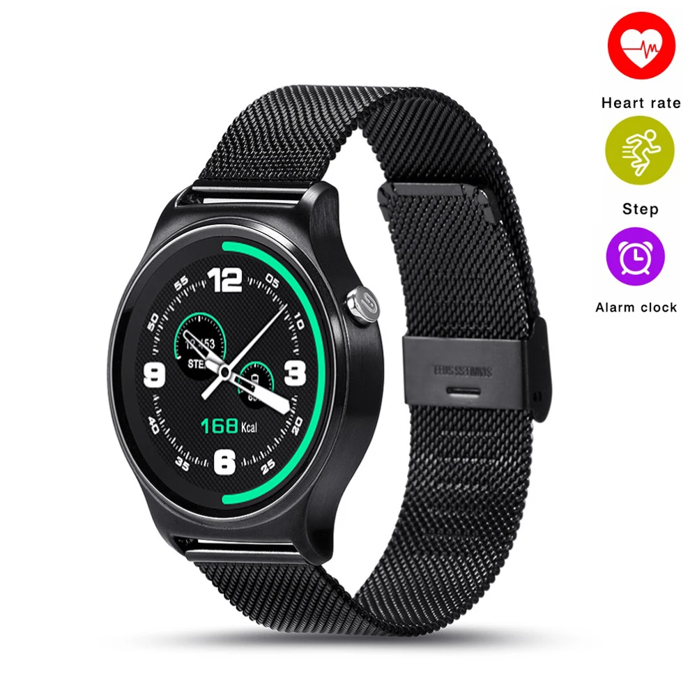 

LYKL Bluetooth Smartwatch GW01 Smart Watch Sync Message Call Heart Rate Monitor Remote Camera Wristwatch for Huawei IOS Andriod