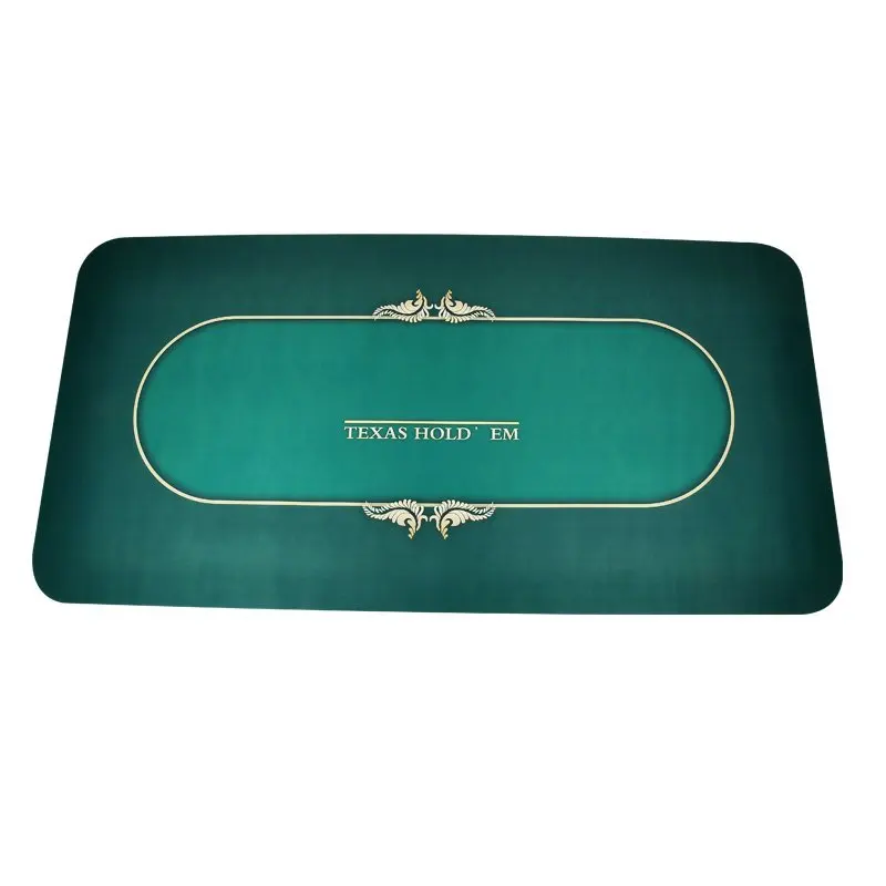  Poker Mat Table Cloth Rubber Gaming Green 1.8*0.9m