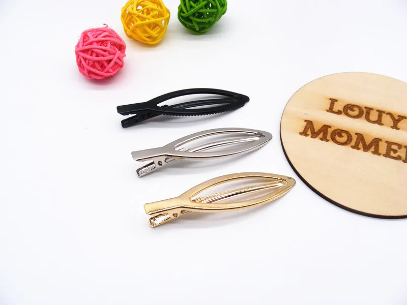 

1 X Gold/Silver/ Black Leaf Hair Clips Handmade DIY Hair Barrette Accessories