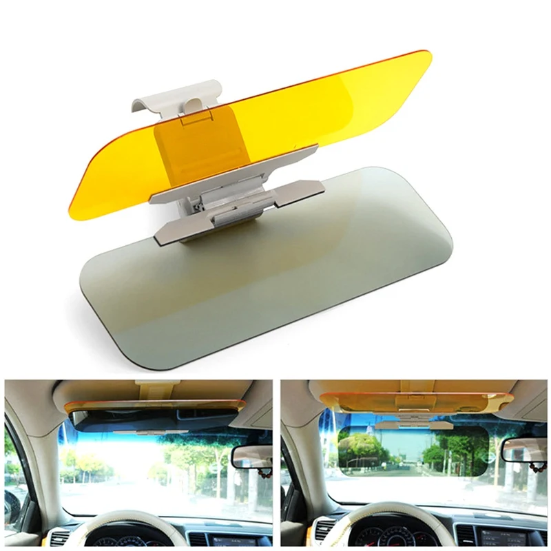 

Car Sun Visor HD Anti-dazzle Clip-on Goggle Day Night Vision Driving Mirror Fold Flip Mirrors Driving Vehicle Shield