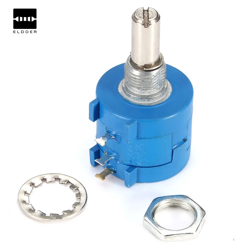 

Durable 3590S-2-103L 10K Ohm Rotary Wirewound Precision Potentiometer Pot 10 Turn Convenient and Practical