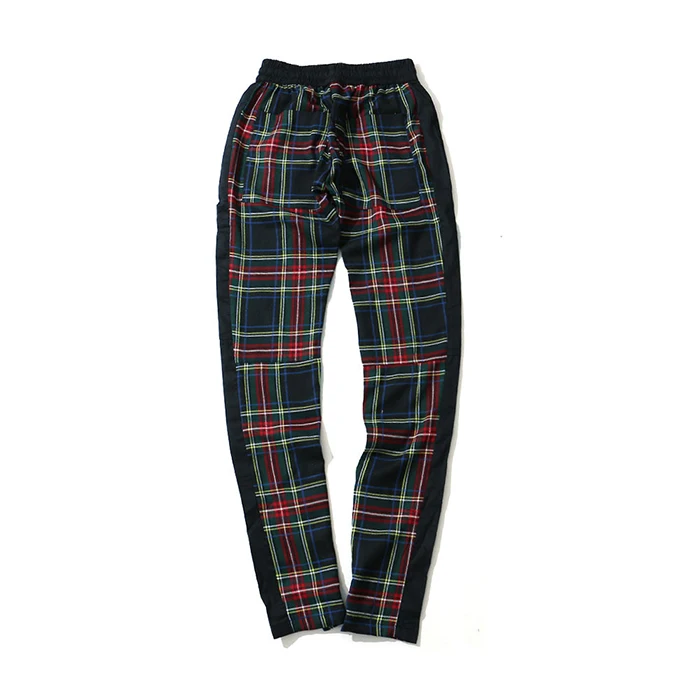 Fashion High Street Men's Slim Pants Retro Side Zipper Side Striped Design Long Pants Casual Hip Hop Hipster Trousers