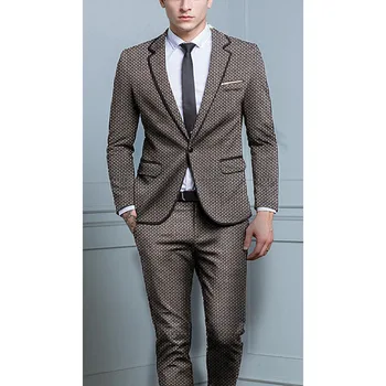 

(Blazer+Pants+tie) NEW Fashion costume homme Men's Suit Luxury Casual Men Stage Clothing Vintage Mens Suits Wedding Groom XS-6XL