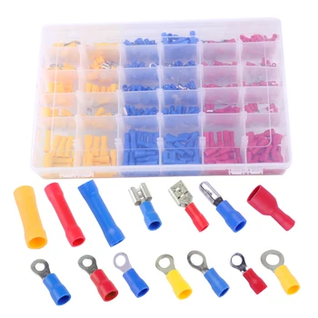 

CITALL 480pcs Car Electrical Wiring Insulated Crimp Terminals Butt Connectors Assorted Set