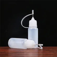 1 pc 10 ml de plástico garrafa de líquido frasco conta-gotas de óleo garrafa vazia e líquido cigarro Eletrônico pinhole agulha de metal líquido
