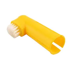 Супер мягкий ПЭТ палец зубная щетка Тедди собака кисточки плохой дыхание зубного камня зубы инструмент