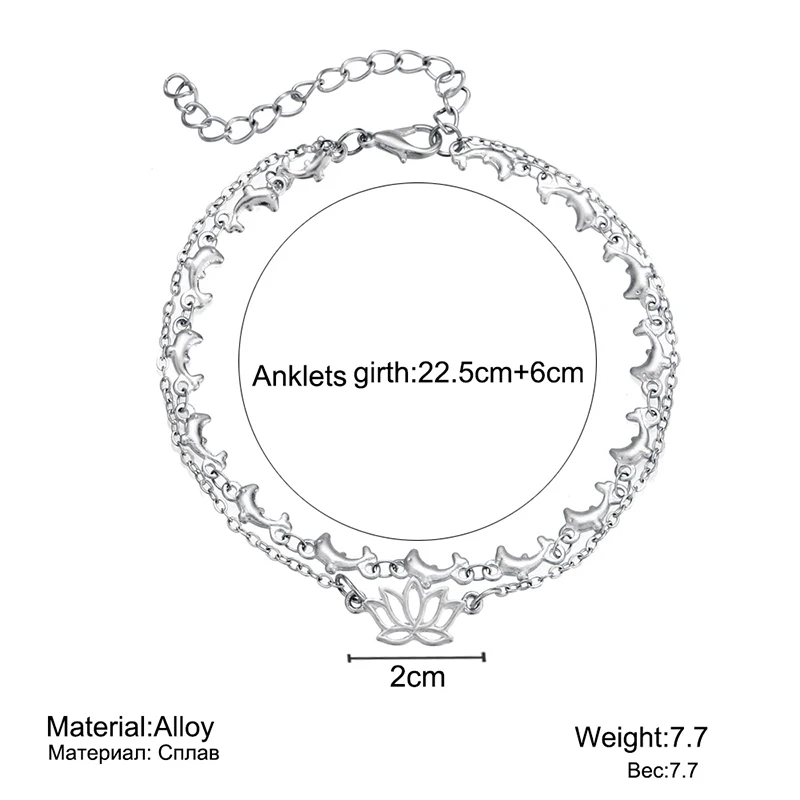 Если вам особая медитация в позе лотоса, Очаровательная цепочка, ножной браслет, винтажный пляжный серебряный цвет, кулон, ножные браслеты для женщин, ювелирные изделия