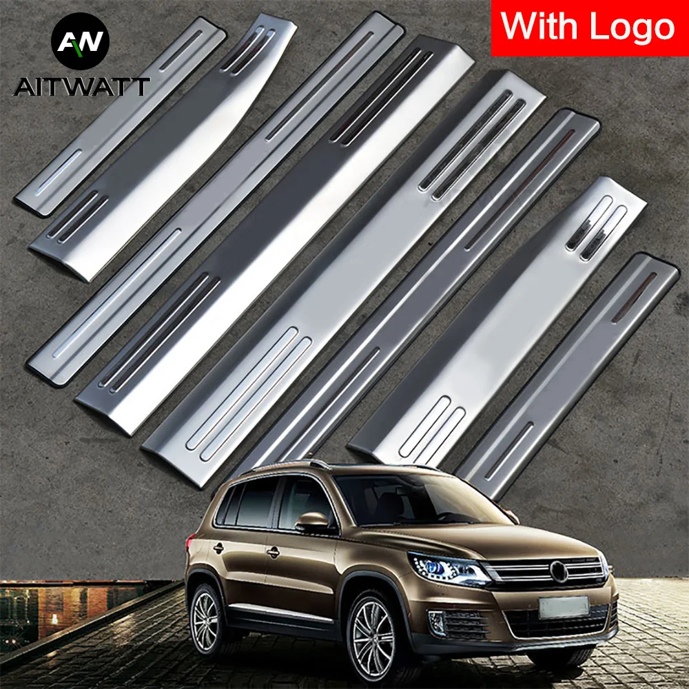 4 шт. наружная внутренняя Накладка для Volkswagen Tiguan 2012 2016|Хромирование| |