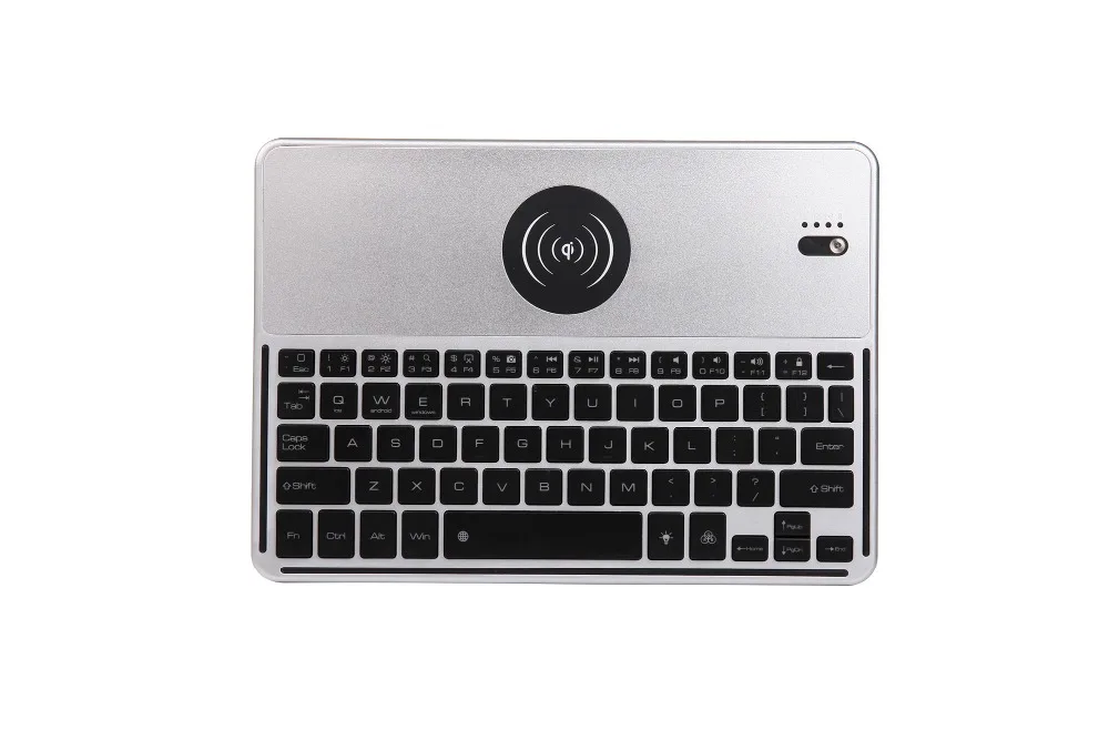 

Rechargeable Bluetooth Wireless Keyboard With mobile phone wireless charging function For iOS For Android For Windows