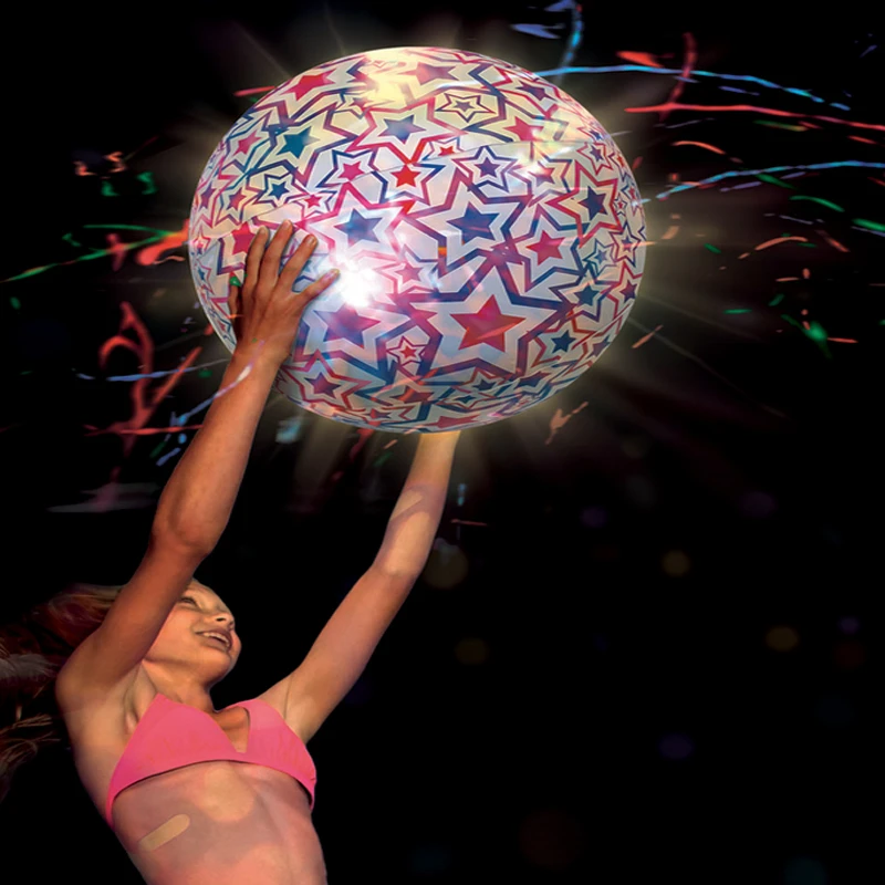 lighted beach balls