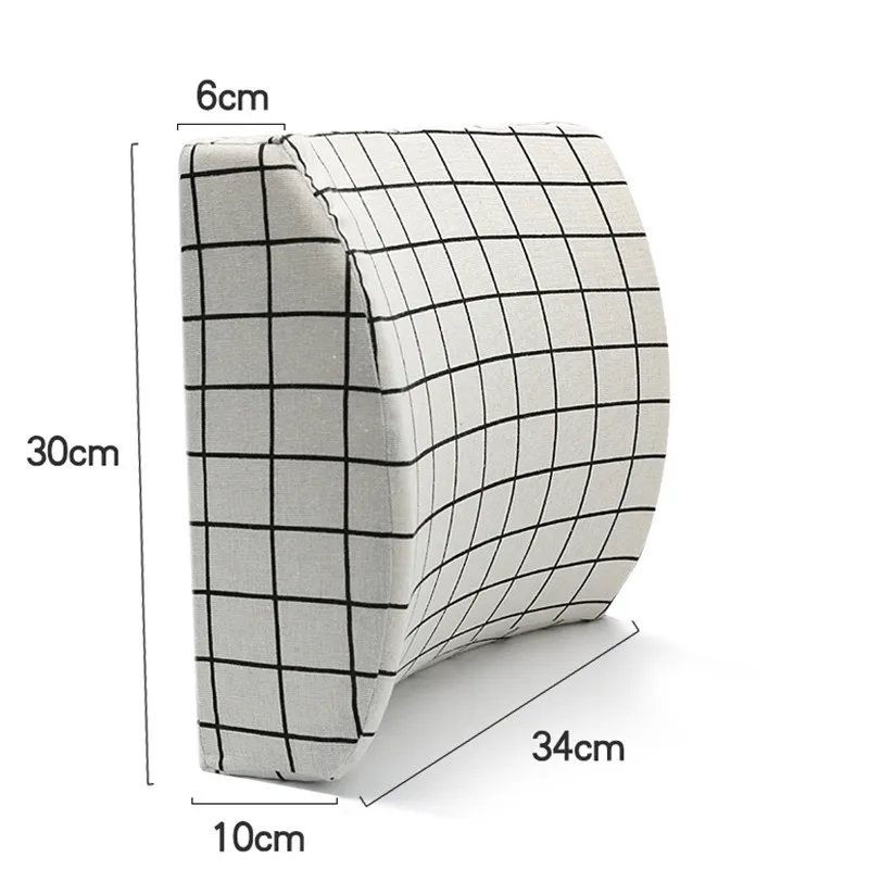 سنة الذاكرة رغوة قطني وسادة مع القطن الكتان الشمال نمط حالة مكتب كرسي السيارة الخلفي وسادة أريكة المنزل الديكور