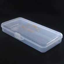 1Pc Trasparente Scatola di Immagazzinaggio di Vuoto Unghie artistiche Punta del trapano Dell'organizzatore Del Supporto Manicure Attrezzo di Trucco Contenitore nail Accessorio di Caso di Esposizione SA878(China)