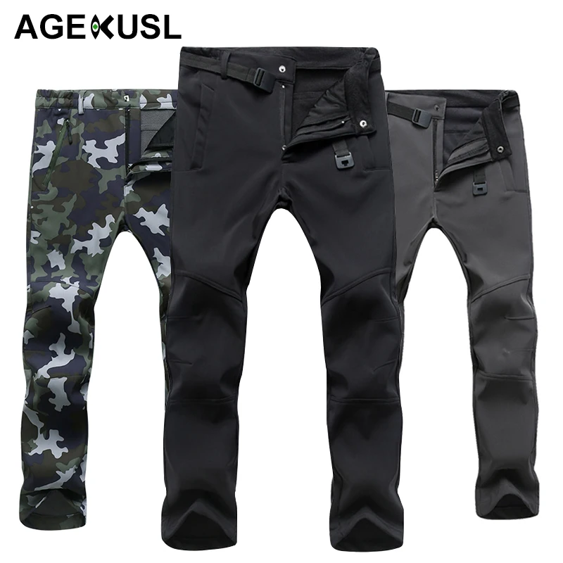 

TWTOPSE Winter Men Cycling Pants Warm Fleece Waterproof MTB Bike Bicycle Pants Windproof Sport Hiking Camping Skiing Trousers