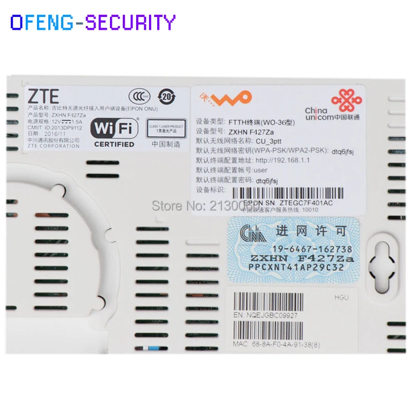 zte ZXHN F627 5,0 GPON ONU ONT роутер поддержка FTTH HGU 4FE+ 2TEL+ USB+ wifi такая же функция, как F668 F601 GPON ONU ONT