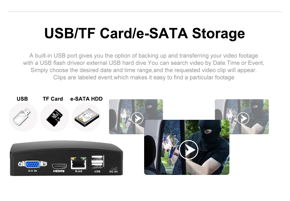 H.264/H.265 VGA HDMI P2P Mini NVR Full HD CCTV 8CH 1080P/16CH 4MP ONVIF XMeye поддержка TF хранения для IP 1080P 5MP|onvif