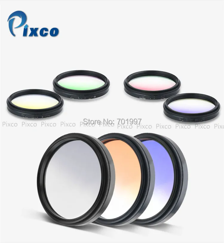 Pixco 52 мм градиентный зеленый фильтр объектива Аксессуары для камеры Canon Nikon
