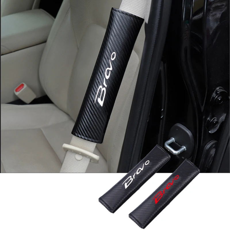 2 шт PU модный автомобильный ремень безопасности Наплечные накладки Накладка для ремня безопасности автомобиля для Fiat Bravo