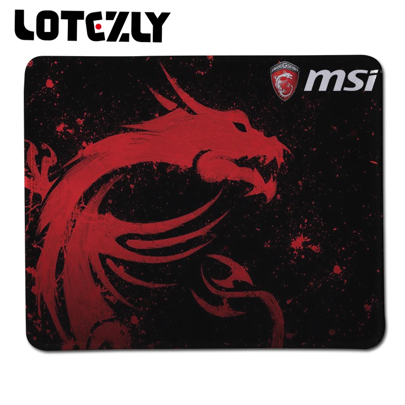 

Hot Sales LoL Gaming Mousepad MSI Stitched Edge Rubber Black Mouse Mat For PC Loptop Computer Keyboard Gamer Pad